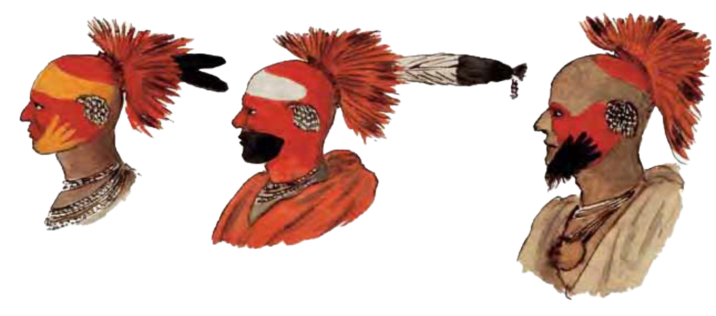Figure 6.31. Sauk and Meskwaki face painting.