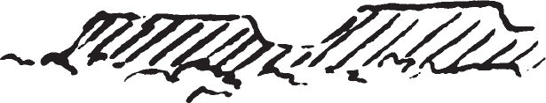 Figure 9.11 Short, tablelike hills.