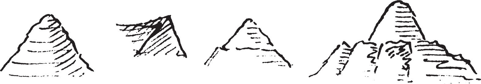 Figure 9.36. Stratified hills.