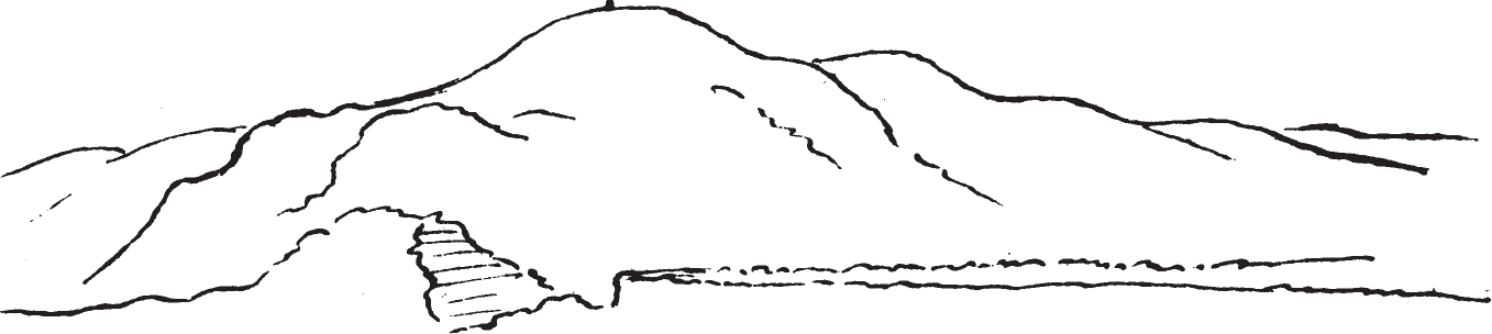 Figure 11.8. High, gray clay mountain.