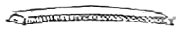 Figure 5.7. Obsidian knife or prismatic blade, side view.