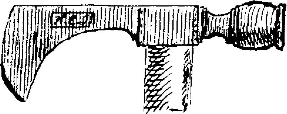 Figure 5.18. Metal battle-ax described by Mr. Fountleroy.