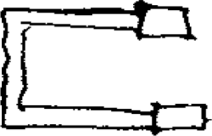 Figure 6.28. Jefferson Barracks, rough schematic plan view.